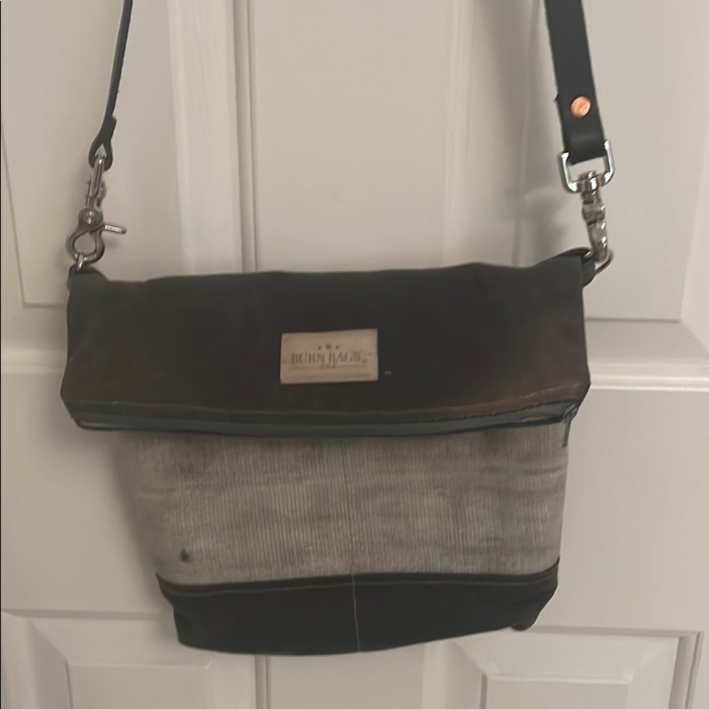 Gray and Cream Women’s Bag